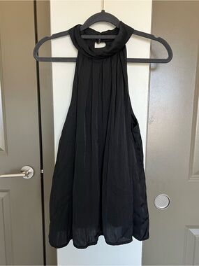 Banana Republic Black Sleeveless High-Neck Blouse - Size Small